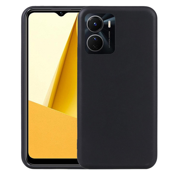 vivo Y16/Y02s 4G TPU Phone Case(Black)