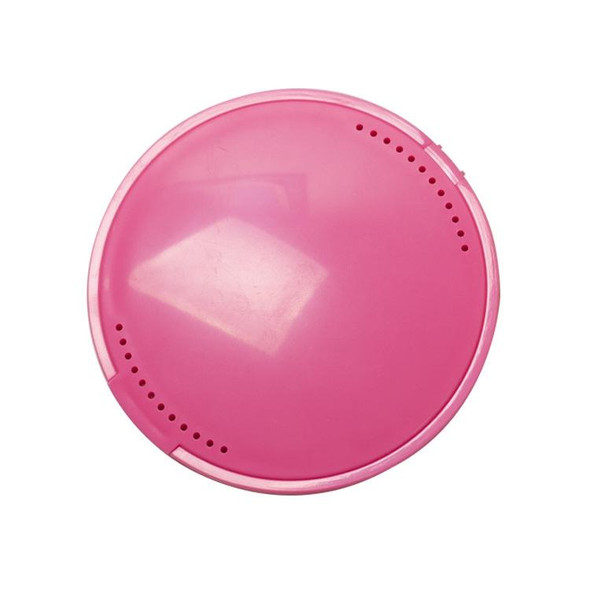 3 PCS Invisible Braces Box Orthodontic Retainer Box With Mirror(Pink)