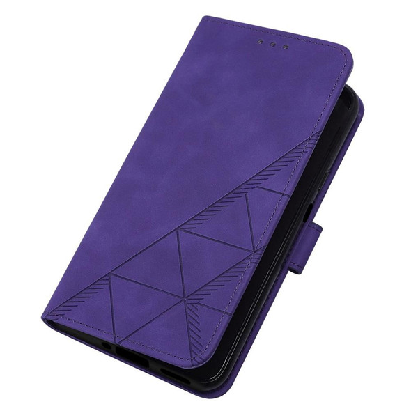 Tecno Camon 19 Neo Crossbody 3D Embossed Flip Leather Phone Case(Purple)