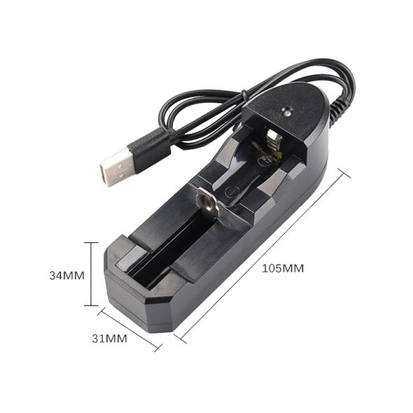 3 PCS BMAX 18650 Lithium Battery Single Slot USB Charger