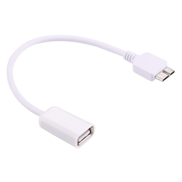 21cm Micro USB 3.0 Male to USB 2.0 Female OTG Converter Adapter Cable, - Galaxy Note III / N9000(White)