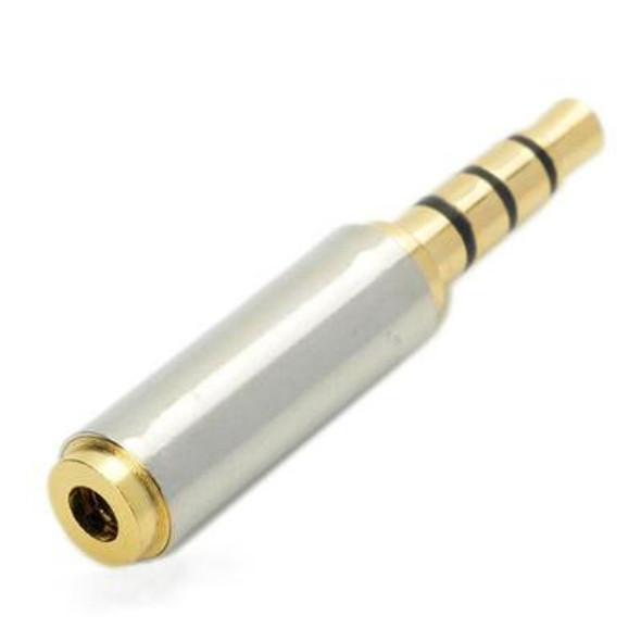 3.5mm 4-Pin Audio Jack Connector to 2.5mm 4-Pin Adapters (10 Pcs in One Package, the Price is for 10 Pcs)