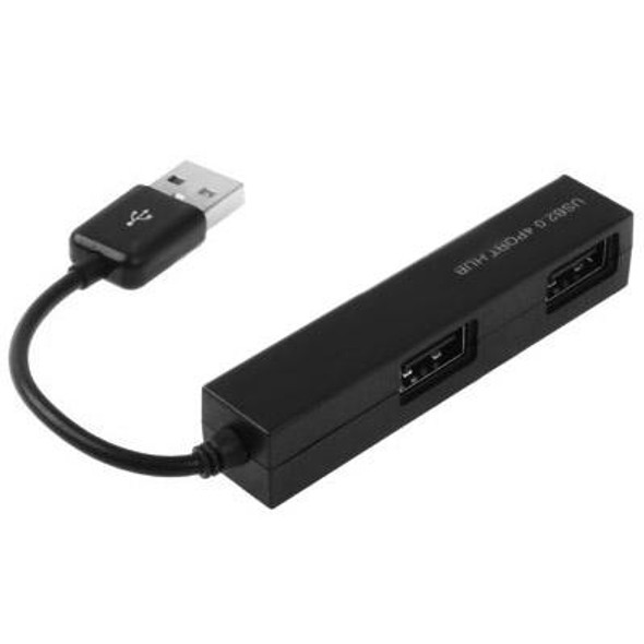 High Speed 480Mbps 4 Ports USB 2.0 HUB Portable USB Splitter(Black)