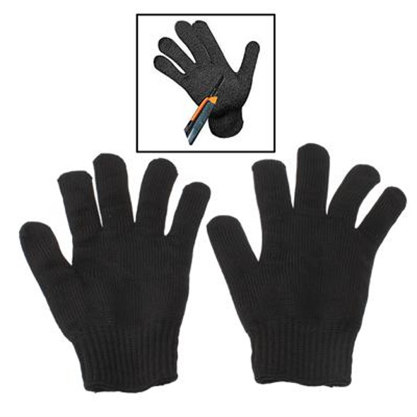 1 Pairs Self Defense Device Weapon Tool Anti-Static Cut-Resistant Gloves(Black)