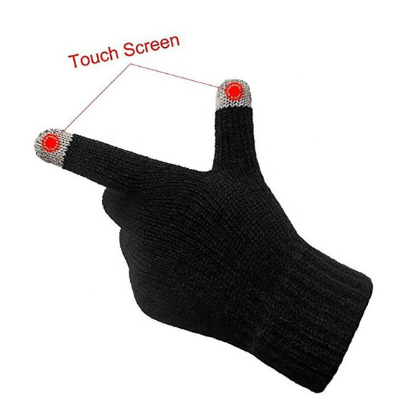 Dot Gloves of Touch Screen, - iPhone, Galaxy, Huawei, Xiaomi, HTC, Sony, LG and other Touch Screen Devices(Black)