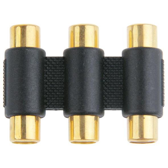 Gold-plated RGB Female to Female Connector(Black)