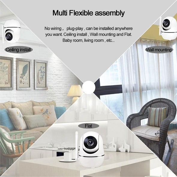 Anpwoo YT008 720P HD WiFi IP Camera, Support Motion Detection & Infrared Night Vision & SD Card(Max 32GB)(White)