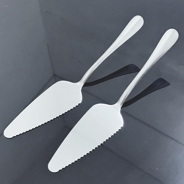 4 PCS Stainless Steel Triangular Toothed Cake Pizza Shovel
