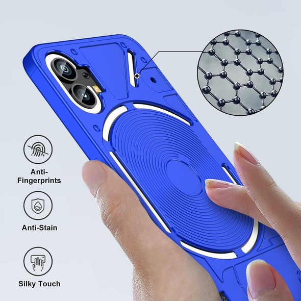 Nothing Phone 1 GKK Three Stage Splicing Full Coverage PC Phone Case(Blue)