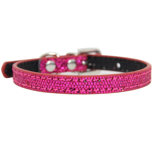 1.0 x 30cm Glitter Diamond Cat Neck Collar Decorative Supplies, Color: No Diamond Rose Red