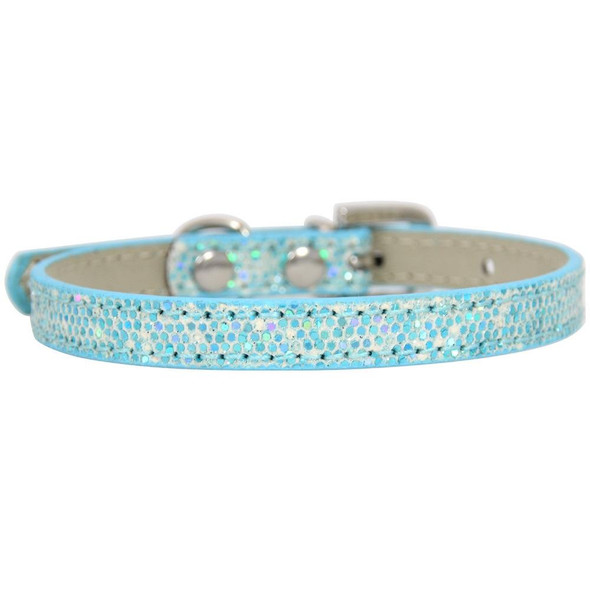 1.0 x 25cm Glitter Diamond Cat Neck Collar Decorative Supplies, Color: No Diamond Sky Blue