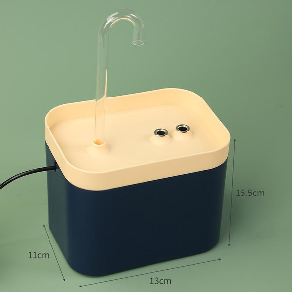 Cat Automatic Circulation Flow Drinking Fountain US Plug (110V)(Deep Sea Blue)