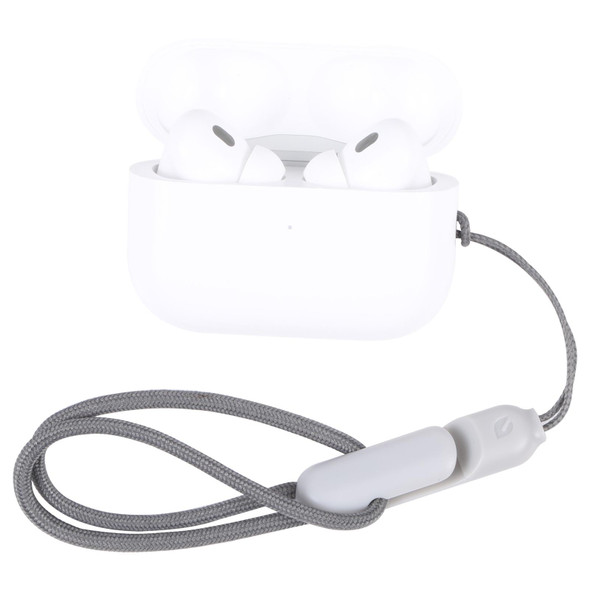 Apple AirPods Pro 2 Wireless Bluetooth Earphone Anti-Lost Rope Phone Case Lanyard(Grey)