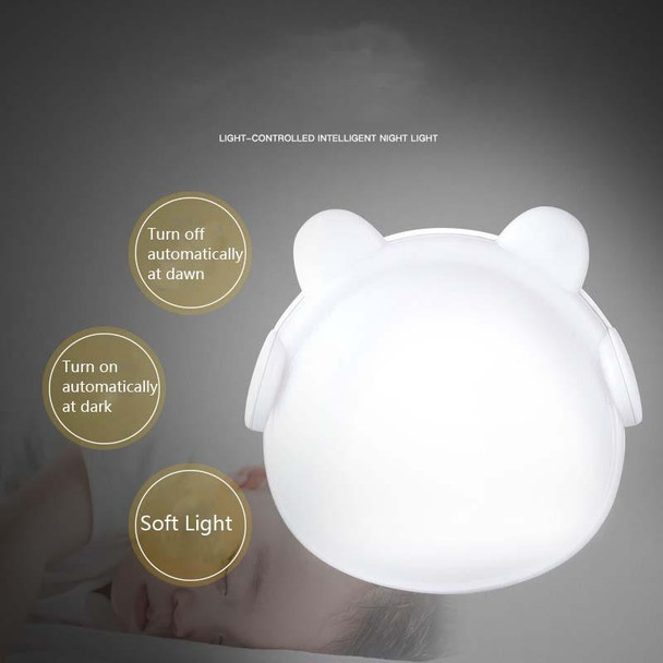 4 PCS Smart Light Control LED Bedroom Mini Night Light Energy-Saving Bedside Lamp, US Plug(Pink)