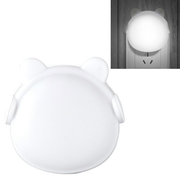 4 PCS Smart Light Control LED Bedroom Mini Night Light Energy-Saving Bedside Lamp, US Plug(White)