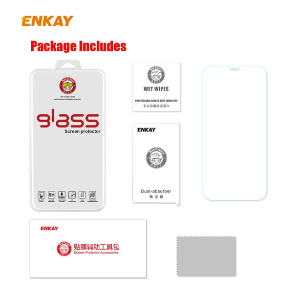 iPhone 12 Pro Max ENKAY Hat-Prince 0.26mm 9H 2.5D Curved Edge Explosion-proof Tempered Glass Film