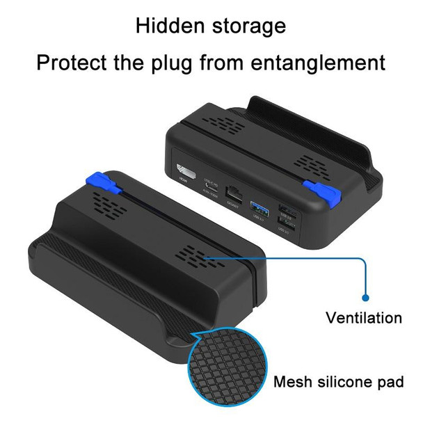 PGTECH - Steam Deck Game Console Base Support Data Transmission With Network Port