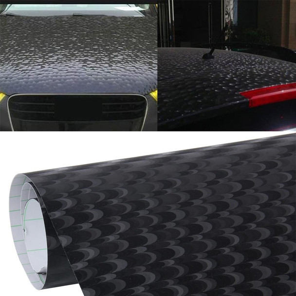 1.52m  0.5m Car Peacock Texture Wrapping Auto Vehicle Change Color Sticker Roll Motorcycle Decal Sheet Tint Vinyl Air Bubble Free(Black)