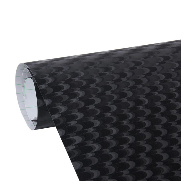 1.52m  0.5m Car Peacock Texture Wrapping Auto Vehicle Change Color Sticker Roll Motorcycle Decal Sheet Tint Vinyl Air Bubble Free(Black)