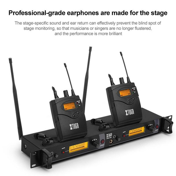 IEM1200 Wireless Transmitter 8 Bodypack Stage Singer In-Ear Monitor System(EU Plug)