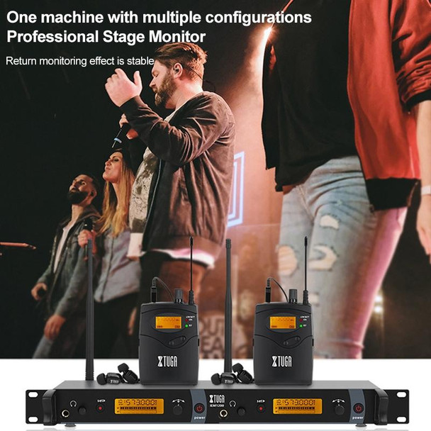 IEM1200 Wireless Transmitter 8 Bodypack Stage Singer In-Ear Monitor System(EU Plug)