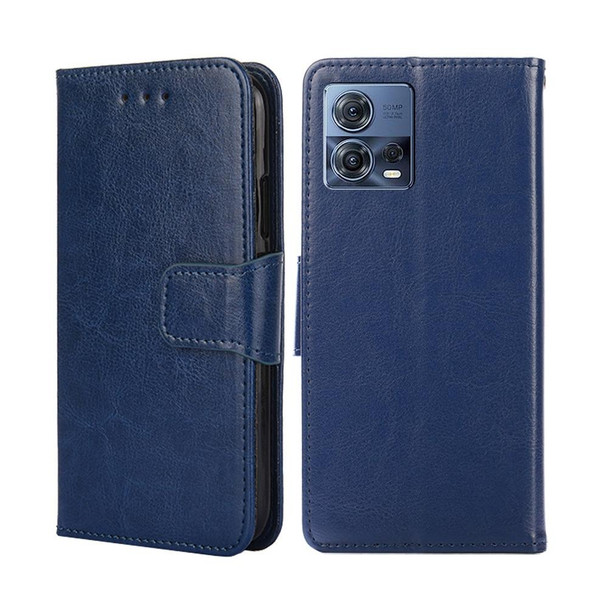 Motorola Edge S30 Pro 5G/Edge 30 Fusion Crystal Texture Leather Phone Case(Royal Blue)