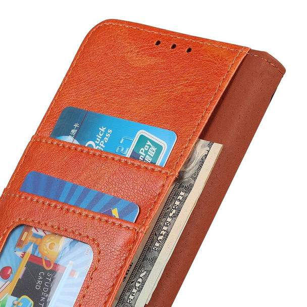 Motorola Moto S30 Pro Nappa Texture Leather Phone Case(Orange)