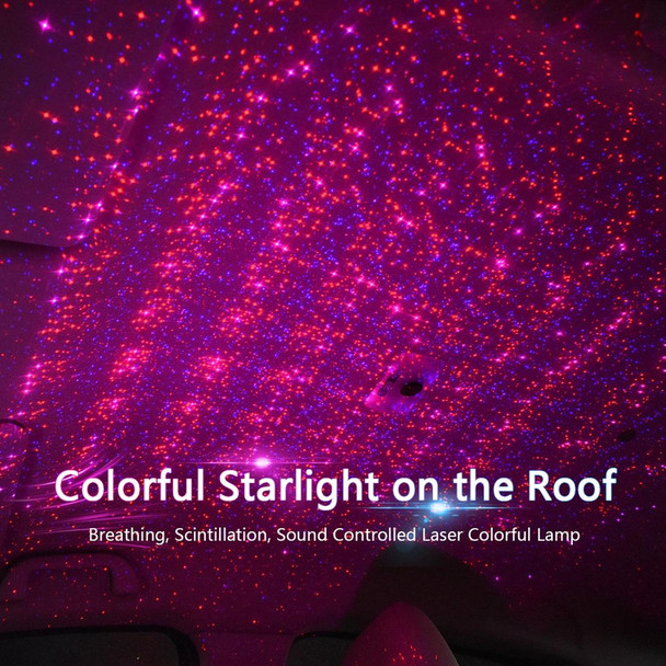 K2 5V Roof Ceiling Decoration Colorful Light Star Night Lights Starry Sky Atmosphere Lamp Projector with Remote Control