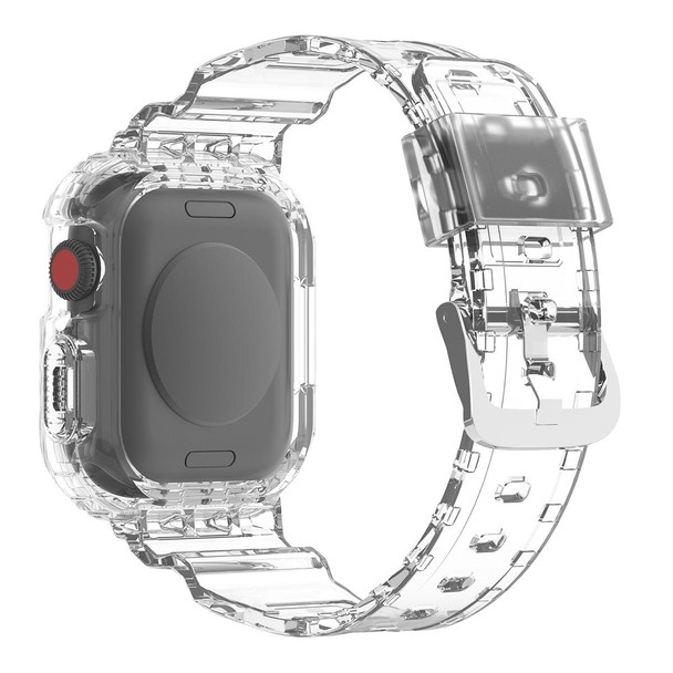 Apple Watch Ultra 49mm Armor Integrated TPU Watch Band(Transparent)