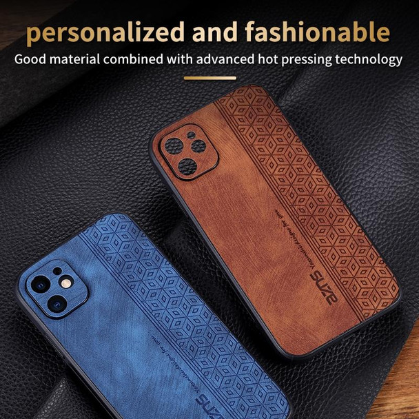 iPhone 11 AZNS 3D Embossed Skin Feel Phone Case(Black)