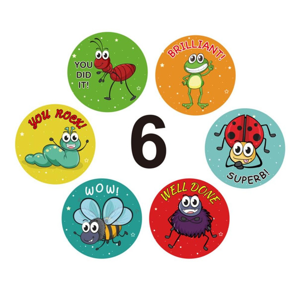 K-35-38 2 PCS Children Cartoon Reward Sticker Label, Size: 3.8cm / 1.5inch