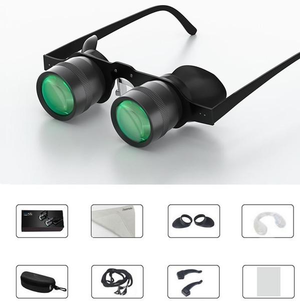 D-1548 10x HD Adjustable Focus Fishing Binoculars,Spec: With Grey Polarised Lens