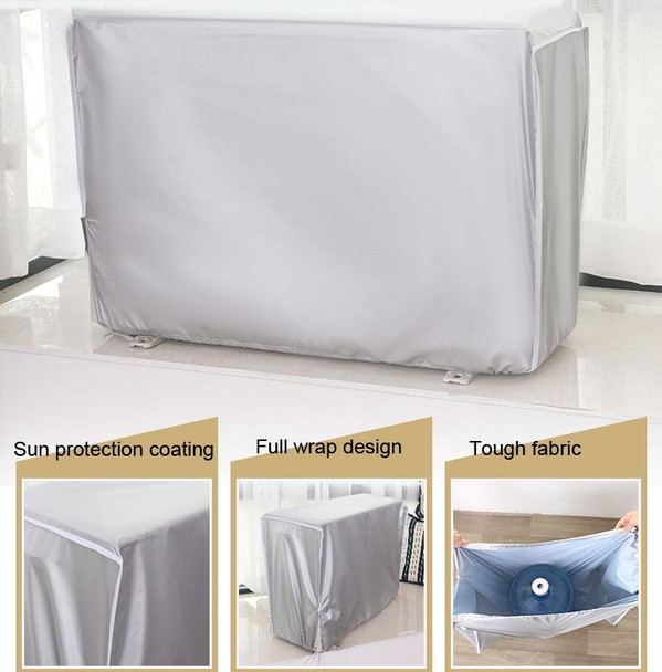 Outdoor Air Conditioning Cover Waterproof Dust Cover Rainproof Cover,Size: L 95 x 40 x 73cm