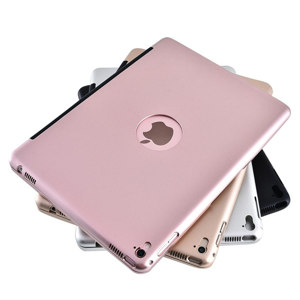 iPad Pro 9.7 inch / iPAD Air 2 Horizontal Flip Tablet Case + Bluetooth Keyboard(Rose Gold)