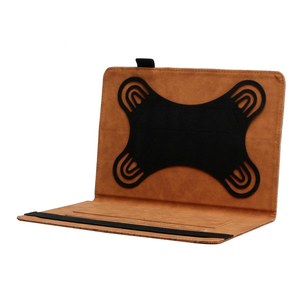 10 inch Life Tree Pattern Flip Universal Leatherette Tablet Case(Brown)