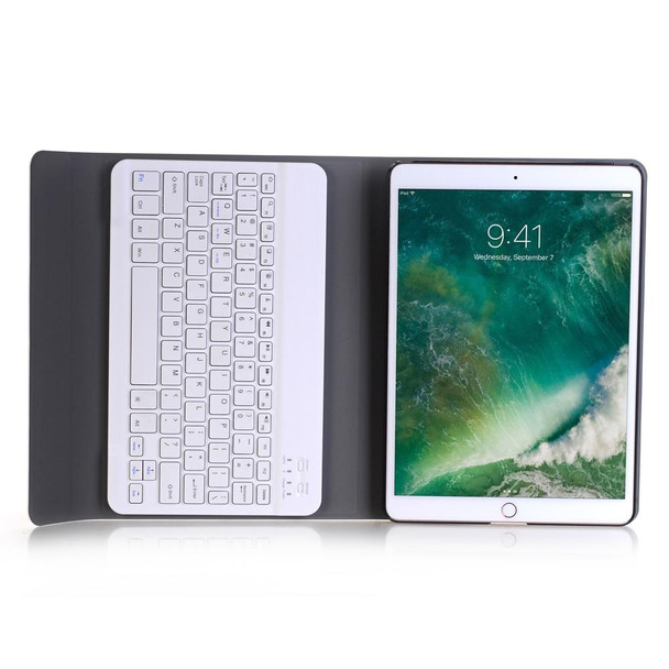 A09 Bluetooth 3.0 Ultra-thin ABS Detachable Bluetooth Keyboard Leatherette Tablet Case for iPad Air / Pro 10.5 inch (2019), with Holder (Rose Gold)