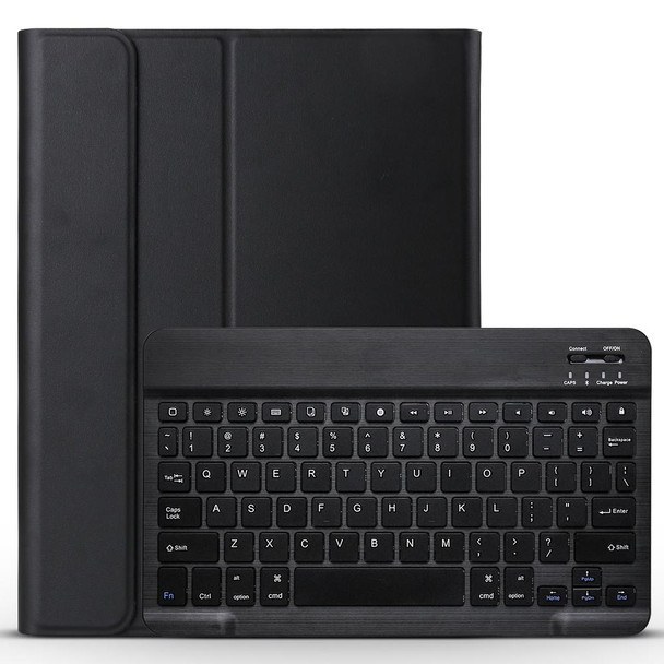 A11 Bluetooth 3.0 Ultra-thin ABS Detachable Bluetooth Keyboard Leatherette Tablet Case for iPad Pro 11 inch 2018, with Holder (Black)