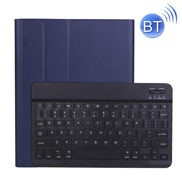 A11B 2020 Ultra-thin ABS Detachable Bluetooth Keyboard Tablet Case for iPad Pro 11 inch (2020), with Pen Slot & Holder (Dark Blue)