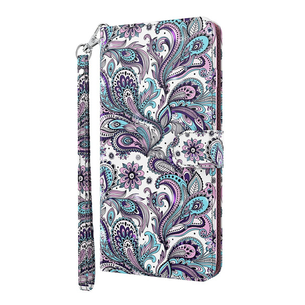 Xiaomi Poco M5S/Redmi Note 10/Note 10S 3D Painting Pattern TPU + PU Phone Case(Swirl Pattern)