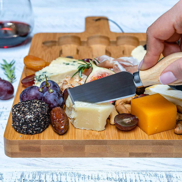 Bamboo Cheese Board and Knife Set