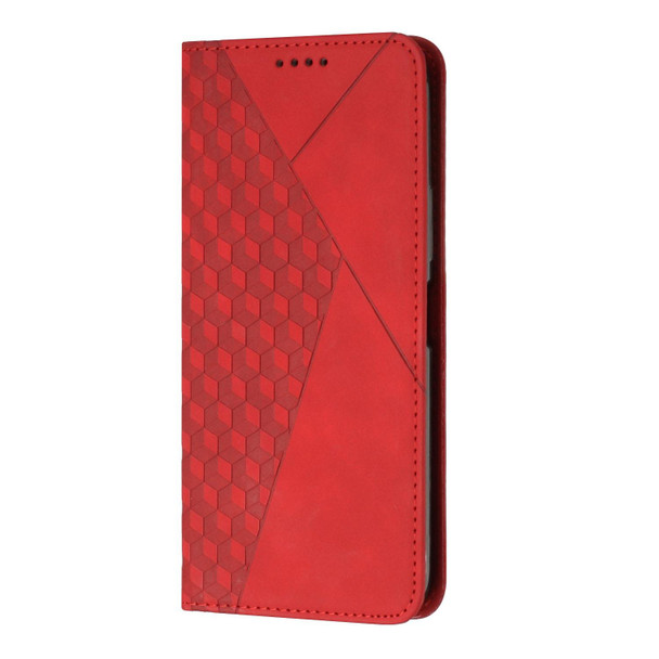 OPPO Reno8 5G/Reno8 5G Global Diamond Splicing Skin Feel Magnetic Leather Phone Case(Red)