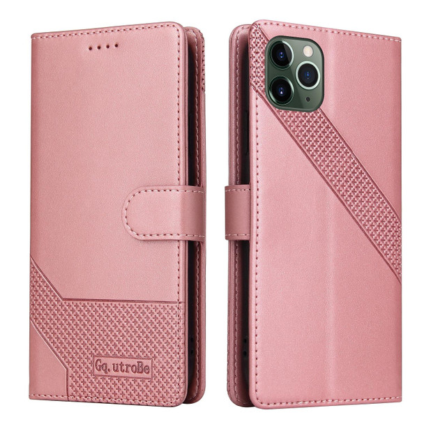 iPhone 11 Pro GQUTROBE Skin Feel Magnetic Leather Phone Case (Rose Gold)