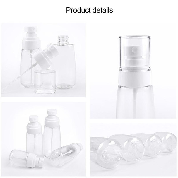 10 PCS Portable Refillable Plastic Fine Mist Perfume Spray Bottle Transparent Empty Spray Sprayer Bottle, 30ml(Transparent)