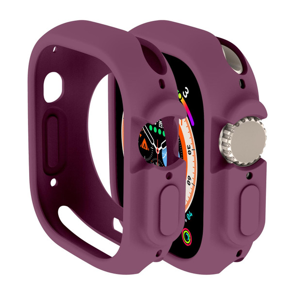 Apple Watch Ultra 49mm Candy TPU Protective Case(Plum)