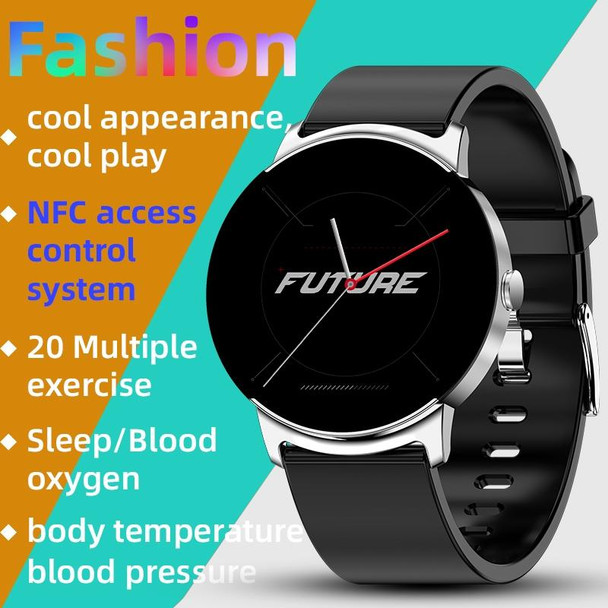 KS02 1.32 Inch Smart Watch Supports Blood Glucose Detection, Blood Pressure Detection, Blood Oxygen Detection(Black)