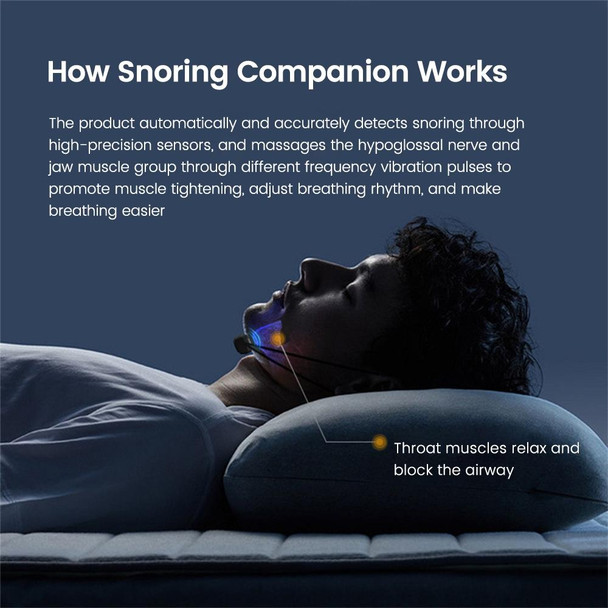 Smart Anti Snoring Device EMS Pulse Snoring Stop Effective Solution Snore Sleep Aid(Black)