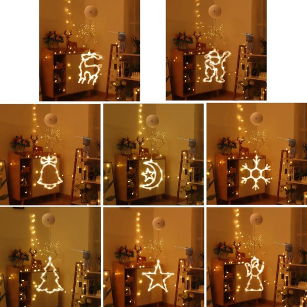 Christmas Decoration LED Sucker Festive Atmosphere Hanging Light(Angels)