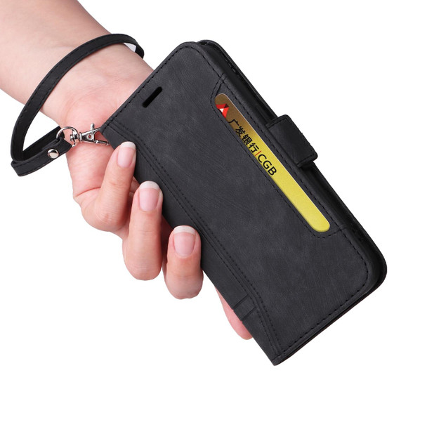 OPPO Reno 7Z 5G BETOPNICE Dual-side Buckle Leather Phone Case(Black)