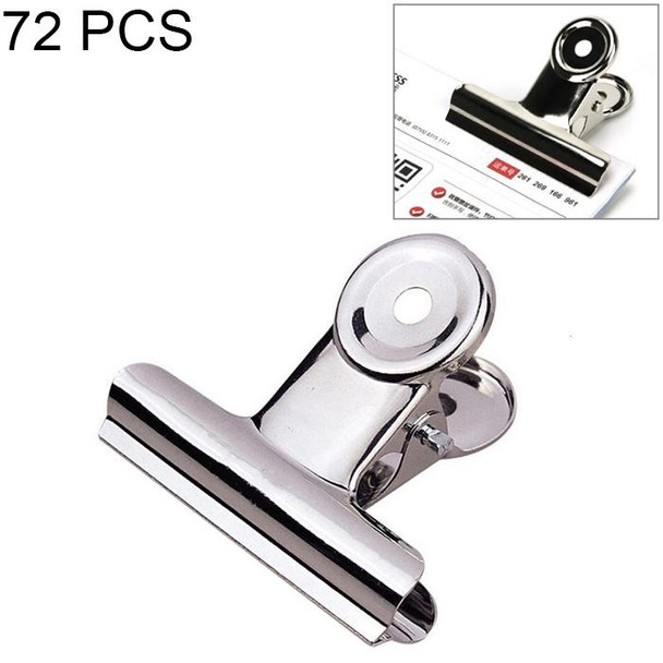 72PCS 31mm Silver Metal Stainless Steel Round Clip Notes Letter Paper Clip Office Bind Clip