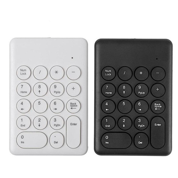 269 18 Keys Wireless Mini Numeric Keypad Accounting Bank Engineering Keypad(Black)